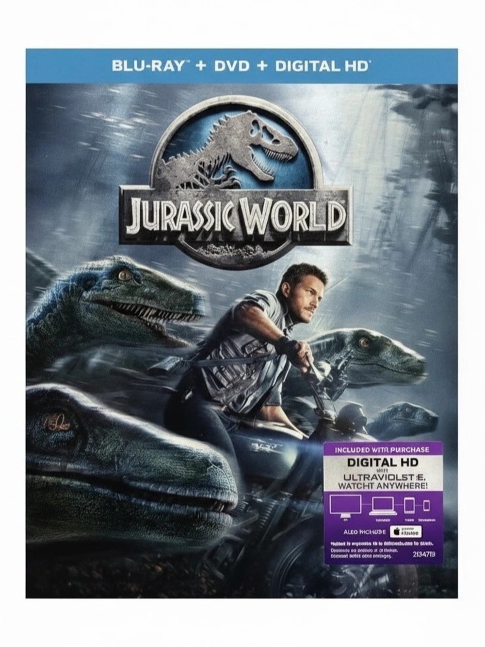 Universal Jurassic World Blu-ray + DVD + Digital HD